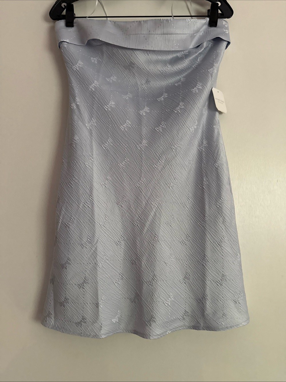 Altar'd State Women's Strapless Dress, Size XL, Sky Blue